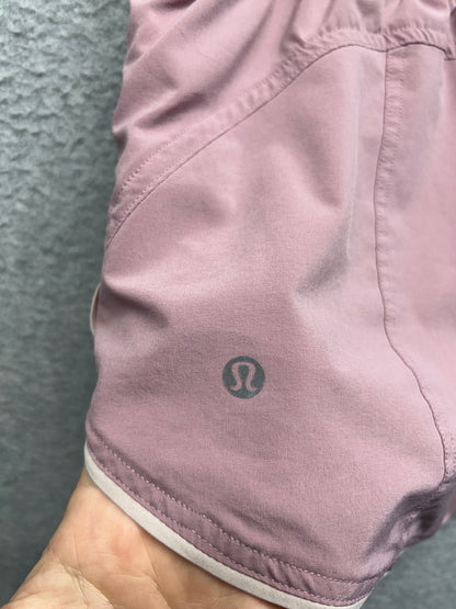 Lululemon Choose a Side Short Reversible 3" Size 4 Pink Taupe / Pink Bliss