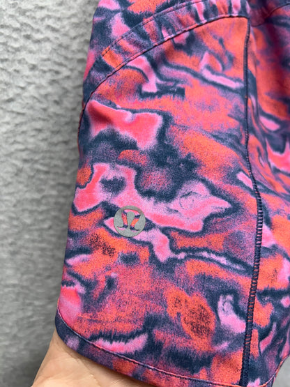 Lululemon Track That Mid-Rise Lined Short 5" Size 0 Chroma Clash Multi