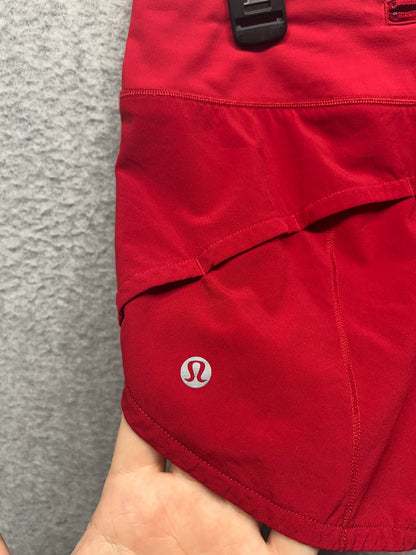 Lululemon Speed Up Short 2.5" Size 6 Dark Red