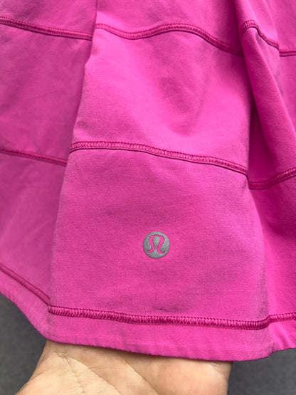 Lululemon Pace Rival Mid Rise Skirt Tall Size 6 Sonic Pink