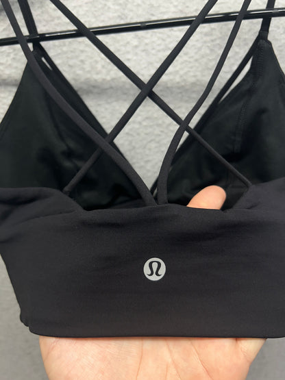Lululemon Pushing Limits Bra Size 6 Black