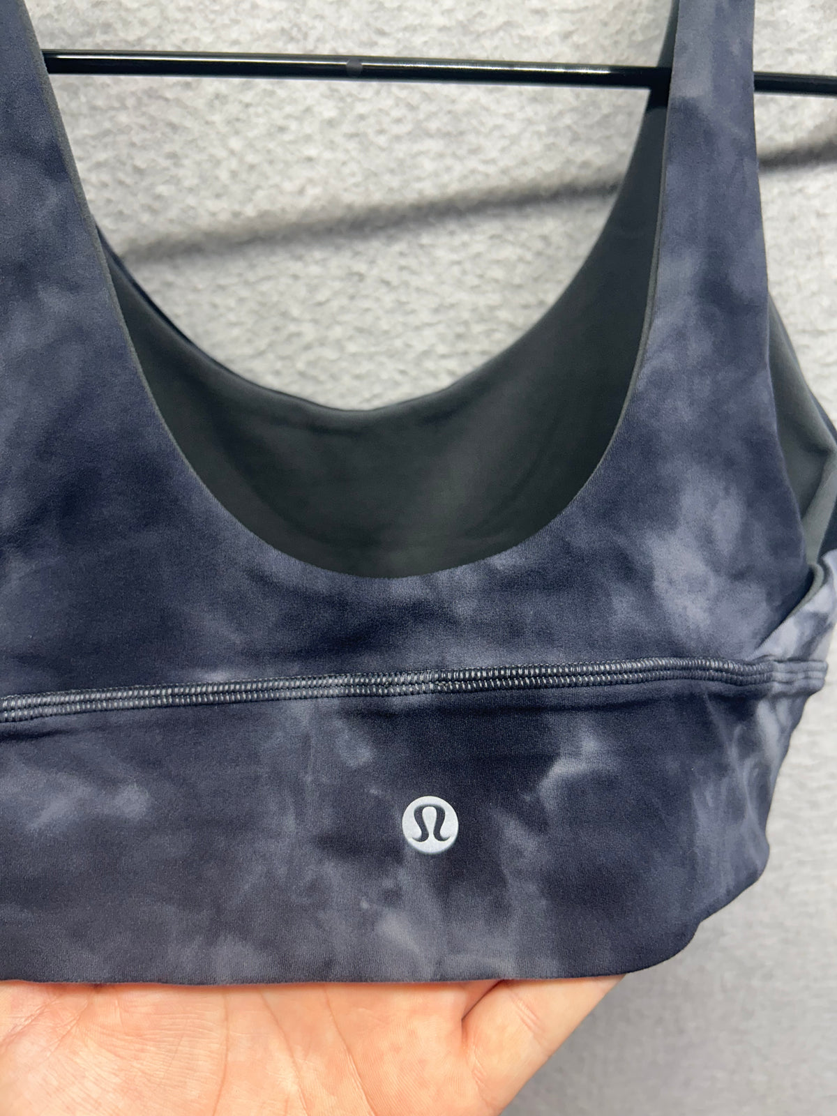 Lululemon Align Reversible Bra Size 6 Diamond Dye Pitch Grey Graphite Grey