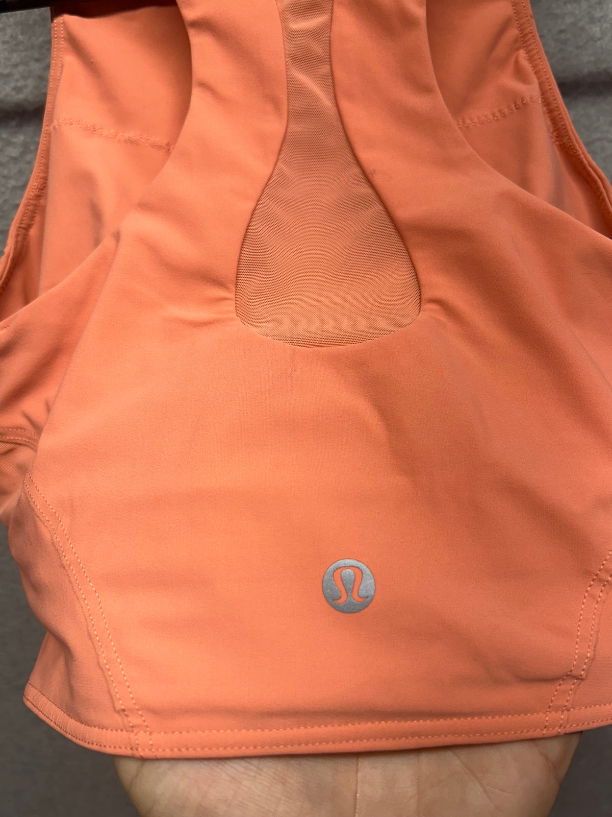Lululemon Mesh-Back Train Bra Size 6 Sunny Coral