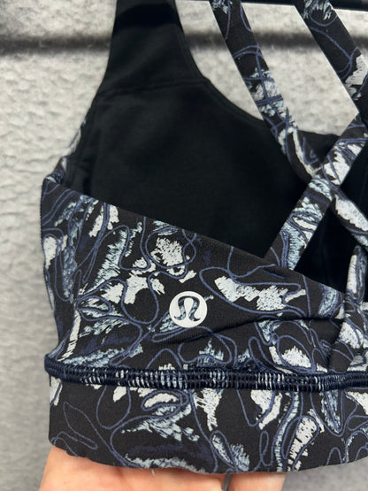 Lululemon Energy Bra Size 6 Embellished Multi