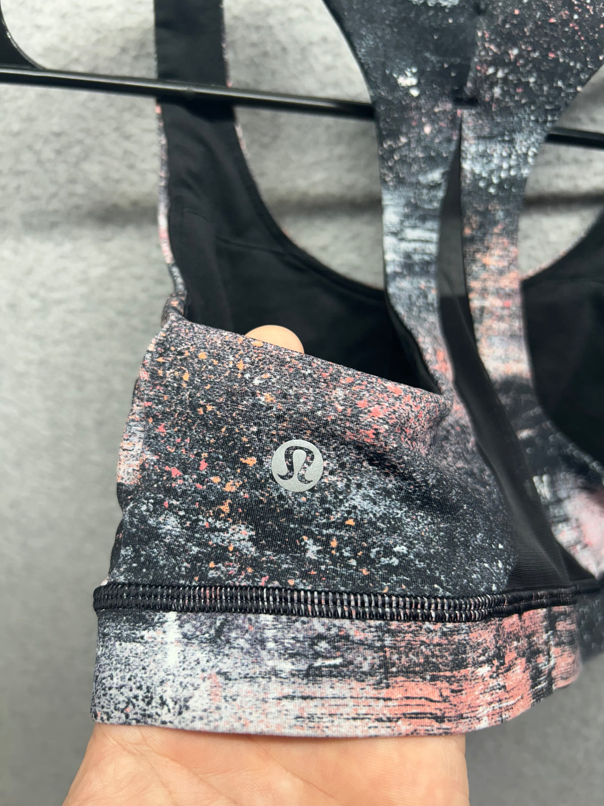 Lululemon Invigorate Bra Size 8 Azurite Poppy Coral Multi