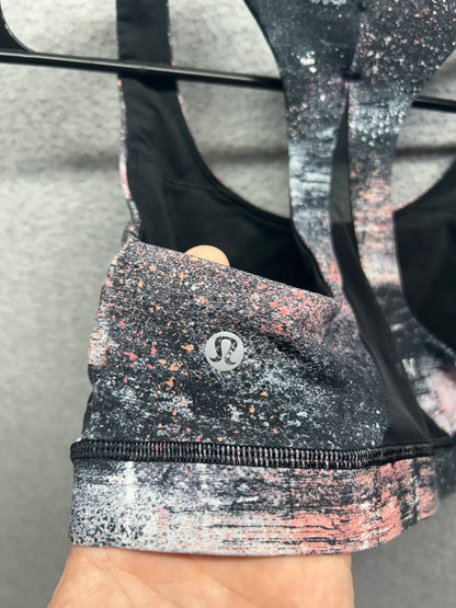 Lululemon Invigorate Bra Size 8 Azurite Poppy Coral Multi