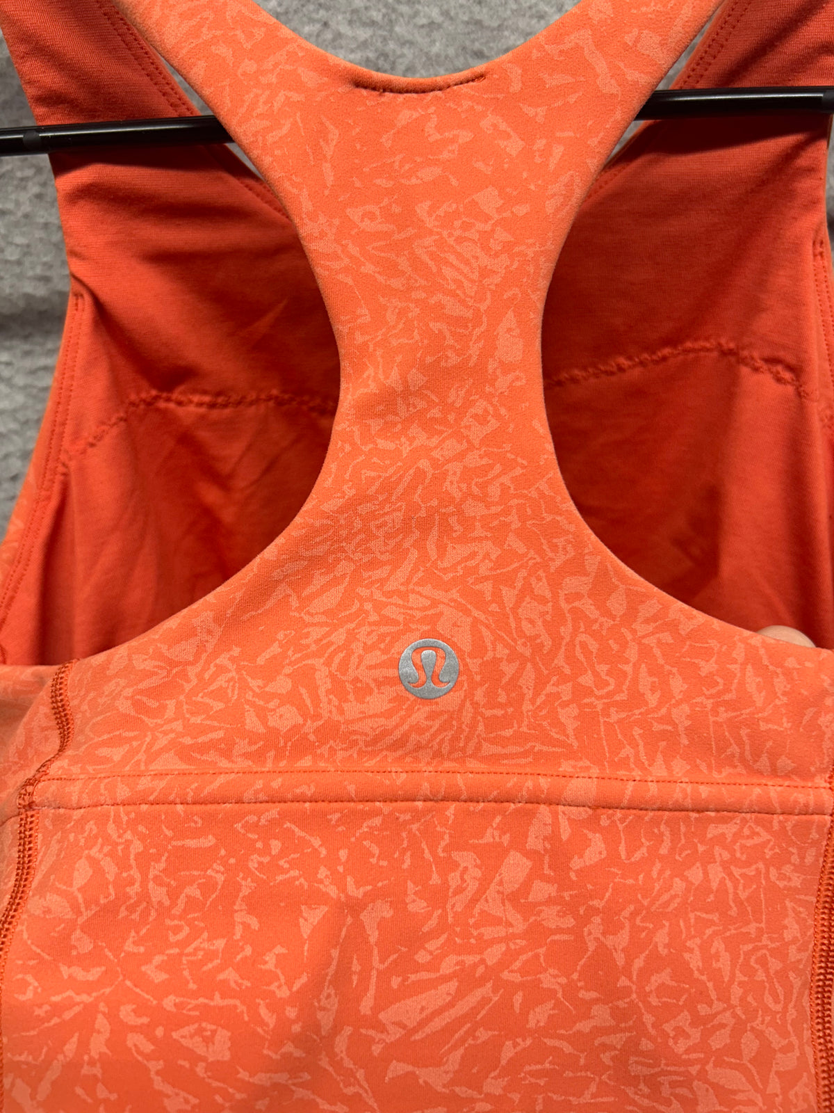 Lululemon Wunder Train Long-Line Bra Size 8 Crunch Warm Coral