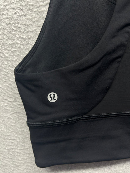 Lululemon Invigorate Bra Long Line Size 8 Black