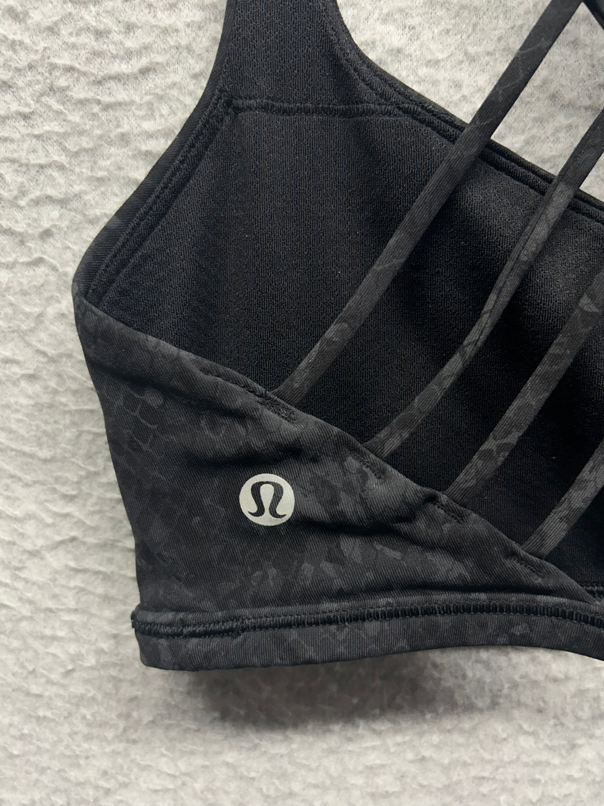 Lululemon Free to Be Bra Size 8 Wild Hideaway Camo Deep Coal Multi