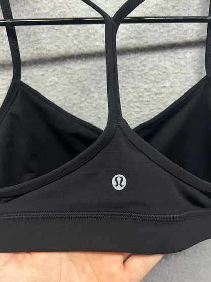 Lululemon Flow Y Bra Nulu Size 10 Black