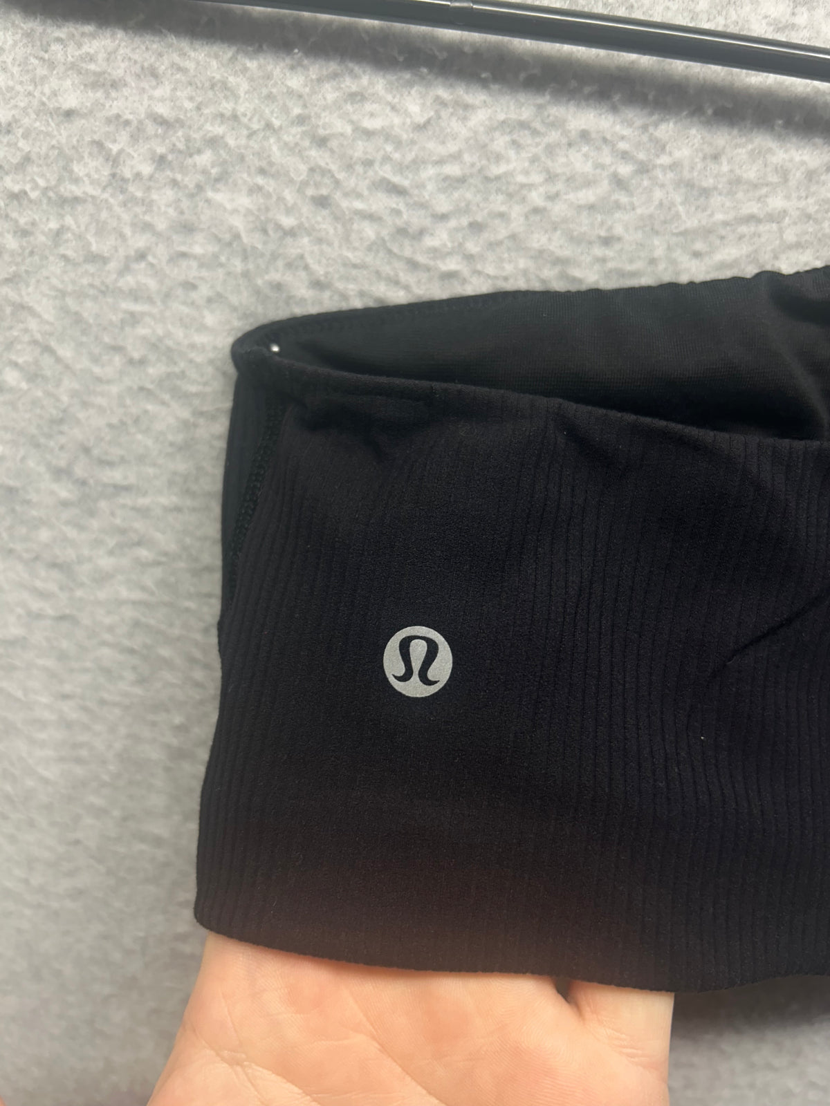 Lululemon Ribbed Nulu Asymmetrical Yoga Bra Size 2 Black
