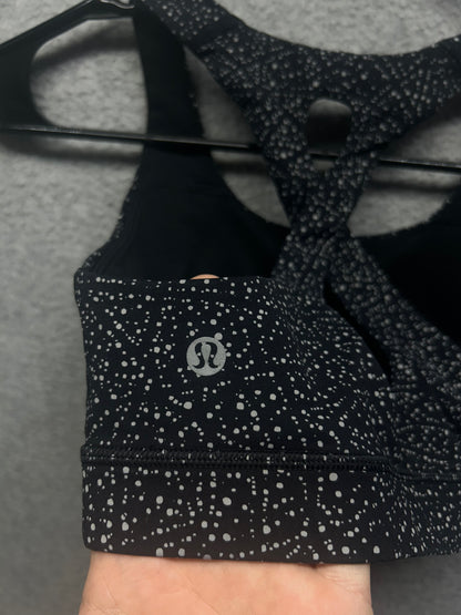 Lululemon Time To Sweat Bra Size 4 Night View White Black