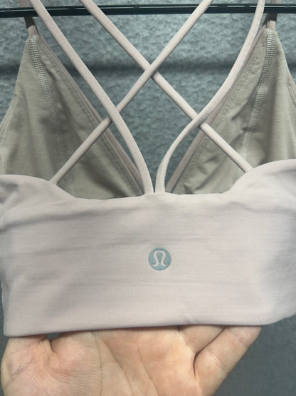 Lululemon Pushing Limits Bra Size 4 Mink Berry