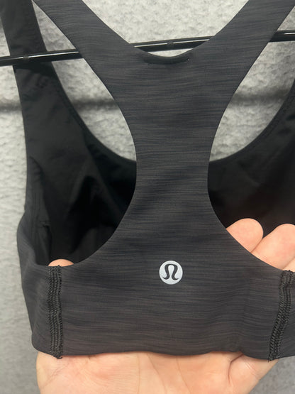 Lululemon Wunder Train Bra Size 4 Heathered Graphite Grey