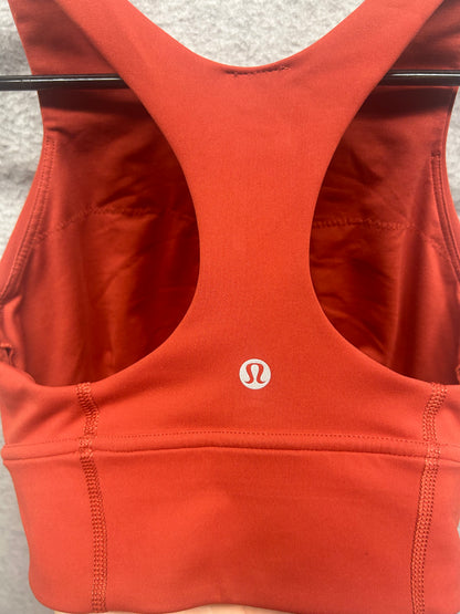 Lululemon Wunder Train Long-Line Bra Size 4 Dark Terracotta