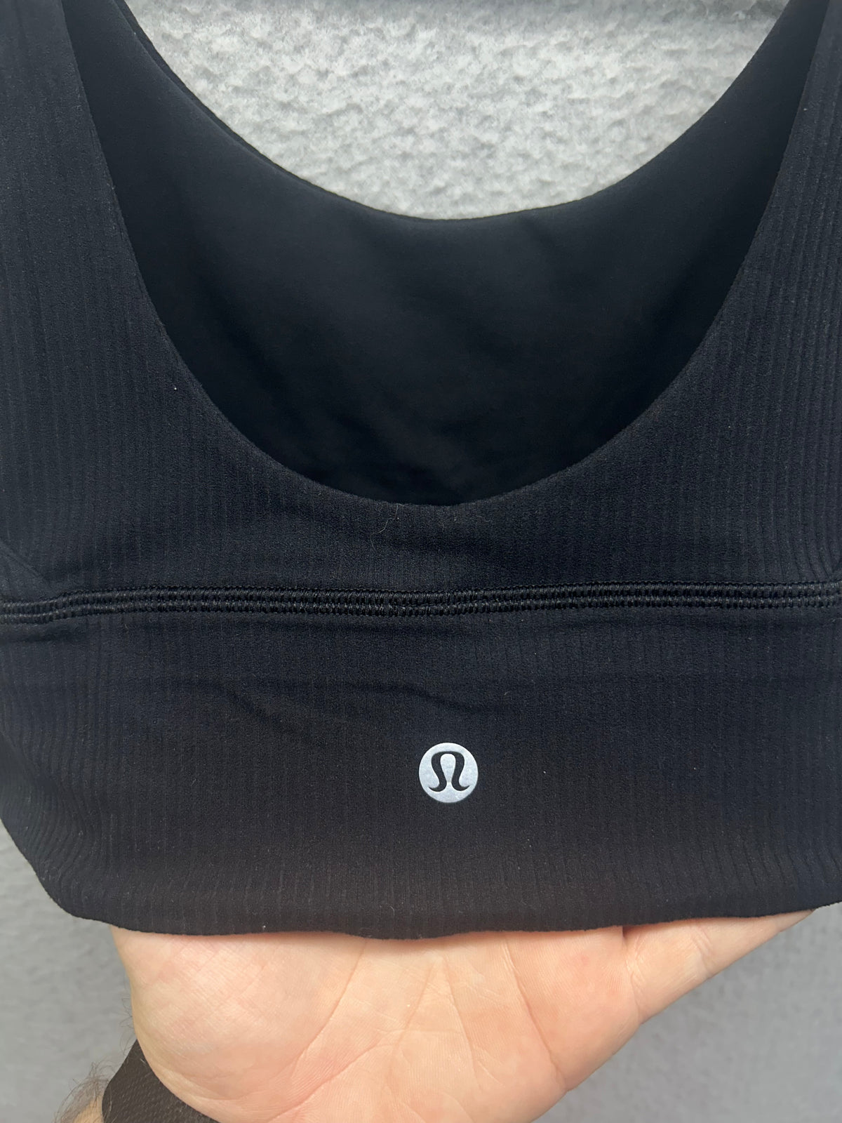Lululemon Align Ribbed Bra Size 4 Black / Black