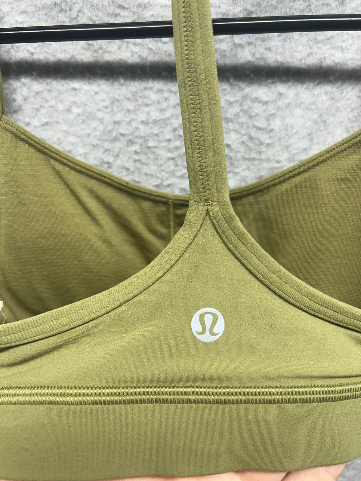 Lululemon Flow Y Nulu Bra Size 4 Bronze Green