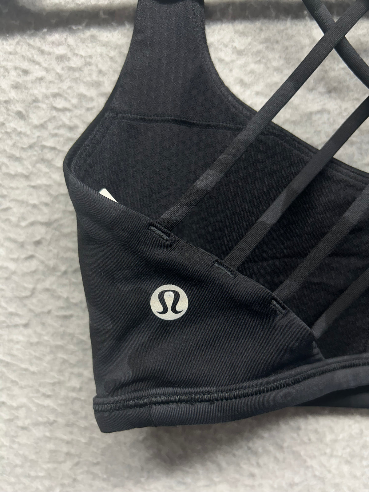Lululemon Free To Be Bra Wild Size 4 Incognito Camo Multi Grey