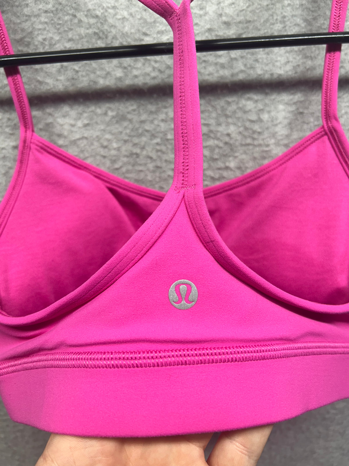 Lululemon Flow Y Bra Nulu Size 4 Calypso Pink