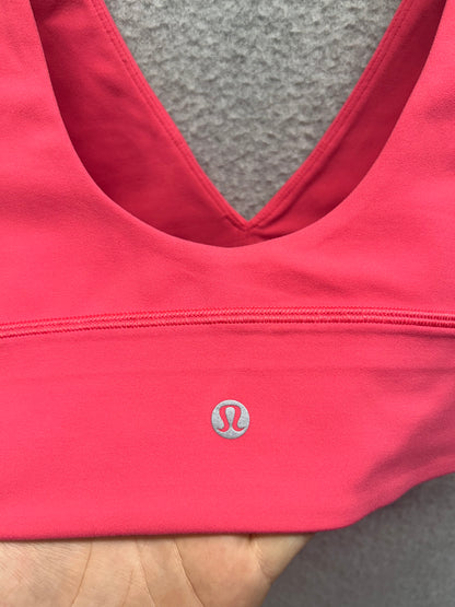 Lululemon Align V-Neck Bra Size 6 Lip Gloss