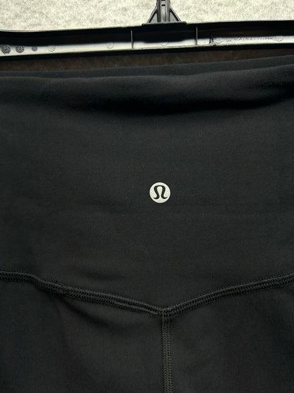 Lululemon Align High Rise Short 6" Pockets Size 8 Black