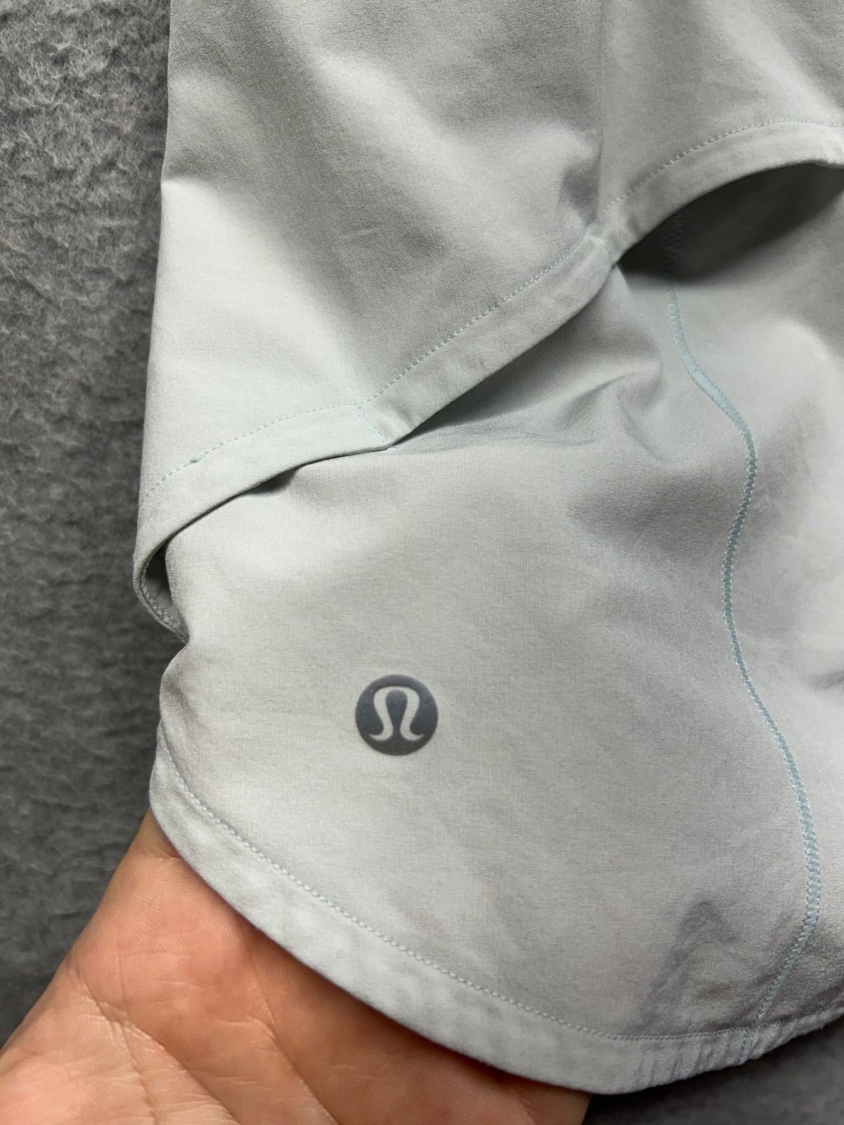 Lululemon Speed Up Short Long 4" Size 8 Hazy Jade