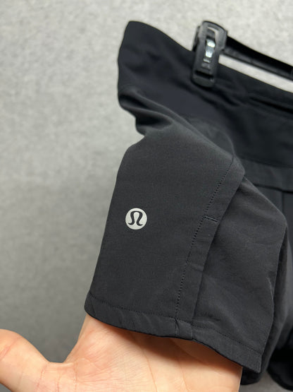 Lululemon Run Times Short II 4" Size 12 Black