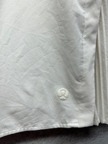 Lululemon Peek Pleat High-Rise Tennis Skirt Size 12 White