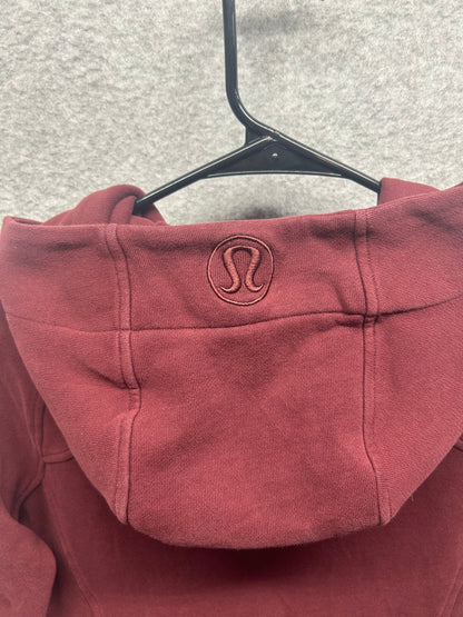 Lululemon Scuba Hoodie Light Cotton Fleece Size 4 Dark Adobe