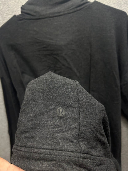 Lululemon Twisted & Tucked Long Sleeve Size 6 Heathered Mod Black