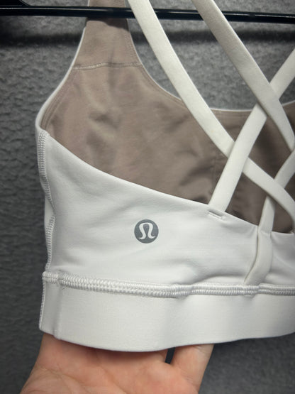 Lululemon Energy Bra Size 8 White