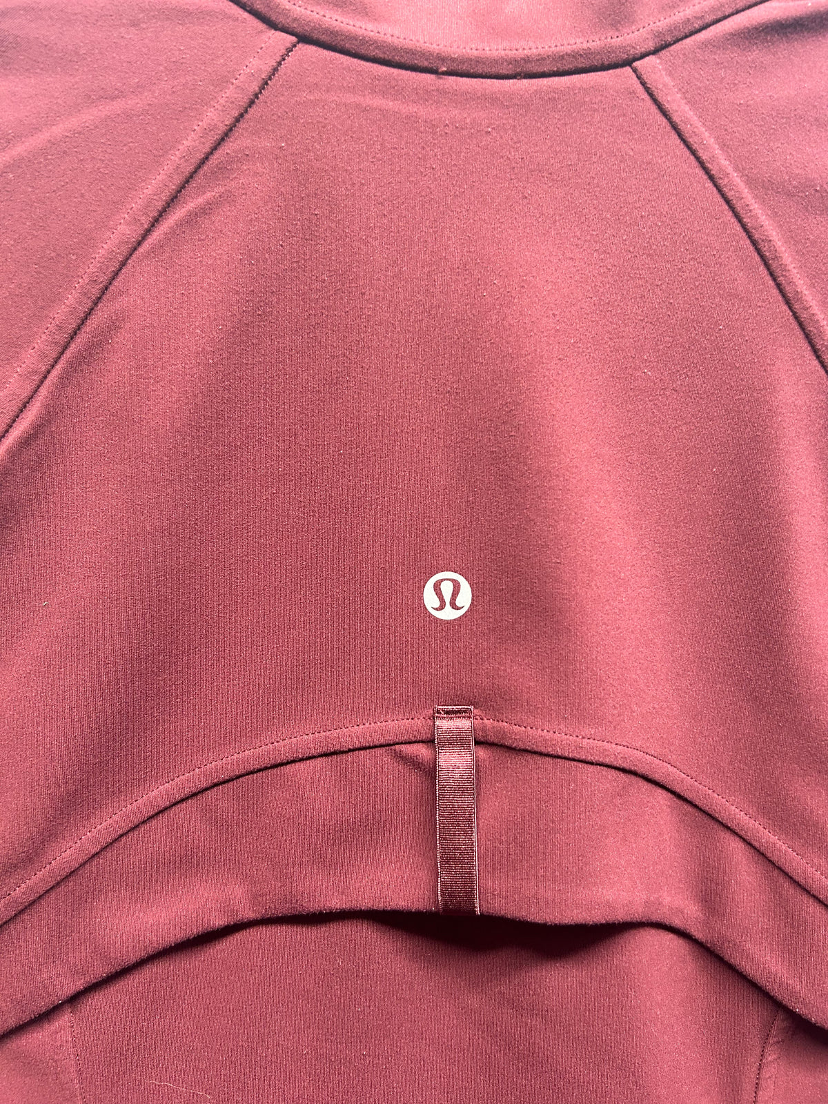 Lululemon Nulu Cropped Define Jacket Size 12 Red Merlot