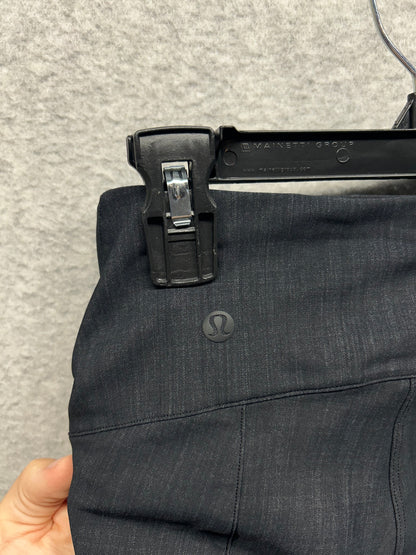 Lululemon Here to There High-Rise 7/8 Pant Size 4 Crosshatch Texture Black Multi / Black