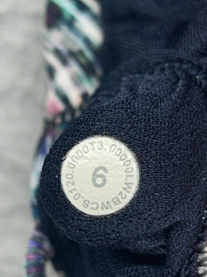 Lululemon Free To Be Bra Wild High Neck Light Support, A/B Cup (Online Only) Size 6 Digital Oasis Alpine White Multi