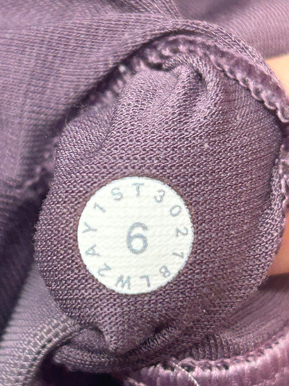 Lululemon Energy Bra Long Line Size 6 Shadowed Smoked Mullberry