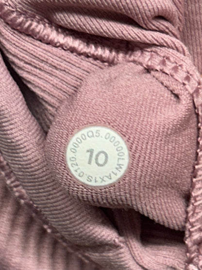 Lululemon Ebb To Street Tank Light Support For B/C Cup Size 10 Violet Verbena