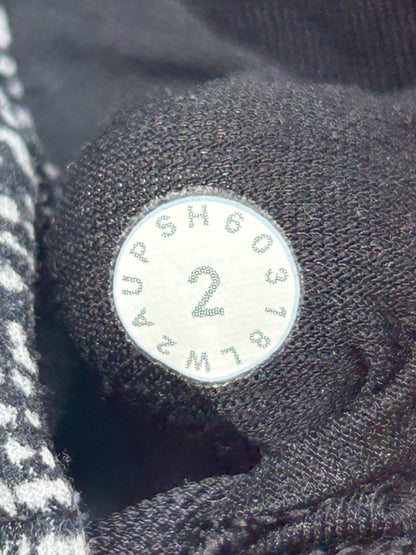 Lululemon Flow Y Bra Nulu Size 2 Twillines Ice Grey Black