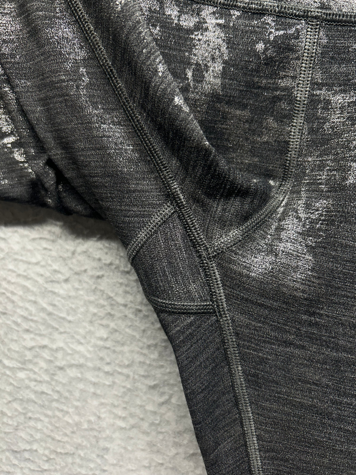 Lululemon Wunder Under Hi-Rise Tight Brindle Foil 28" Size 10 Crinkle Heather Brindle High Shine Foil