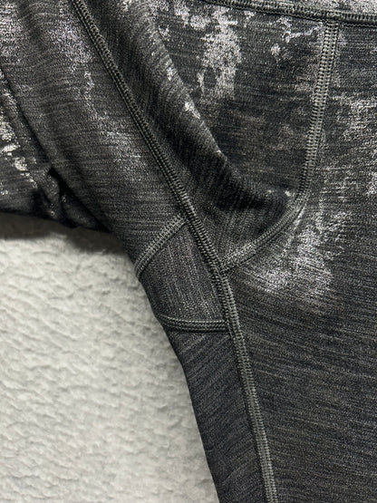 Lululemon Wunder Under Hi-Rise Tight Brindle Foil 28" Size 10 Crinkle Heather Brindle High Shine Foil