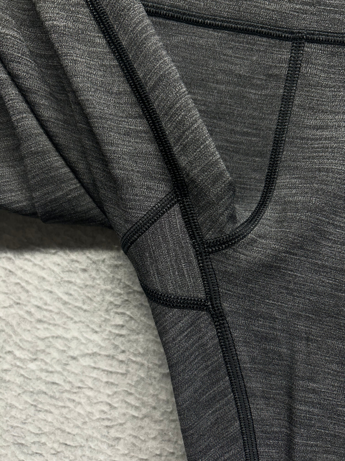 Lululemon Wunder Under High-Rise Tight 28" Brushed Full-On Luxtreme Size 10 Heathered Black