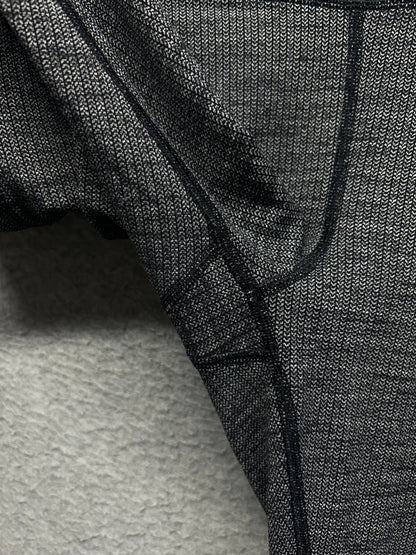 Lululemon Speed Up Tight 28" Full-On Luxtreme Size 10 Luon Variegated Knit Black Heathered Black