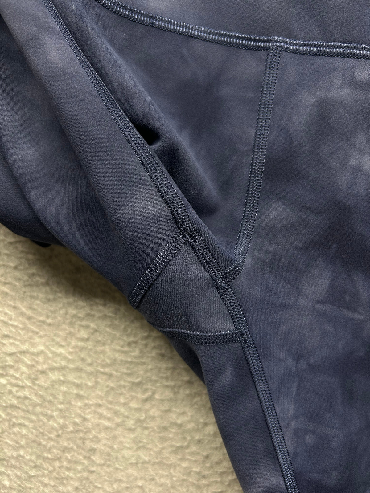 Lululemon Wunder Train High-Rise Crop 23" Size 6 Diamond Dye Shade Naval Blue