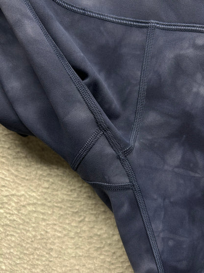 Lululemon Wunder Train High-Rise Crop 23" Size 6 Diamond Dye Shade Naval Blue