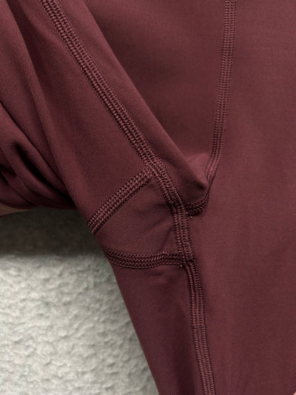 Lululemon Wild Twist 7/8 Tight 25" Size 6 Redwood / Auburn / Quicksand
