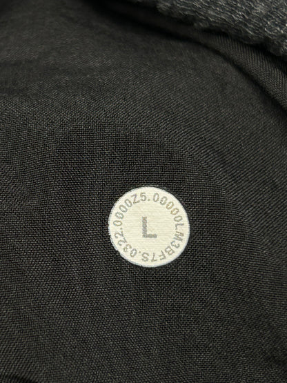 Lululemon At Ease Hoodie Size L Heathered Black / Black