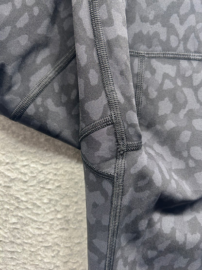Lululemon Pace Rival High-Rise Crop 22" Size 6 Formation Camo Deep Coal Multi / Black