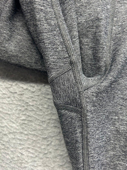 Lululemon Tied To It 7/8 Tight 25" Size 6 Heathered Black / Dark Carbon