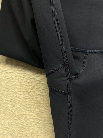 Lululemon Wunder Under Scalloped Hem High-Rise Crop 23" Luxtreme Size 4 True Navy