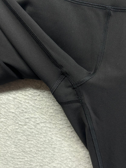 Lululemon Wunder Train High-Rise Crop 23" Size 10 Black Granite