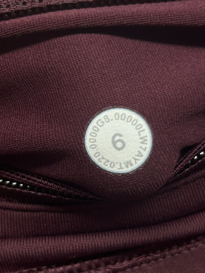 Lululemon Speed Up Short Long 4" Updated Fit Size 6 Cassis